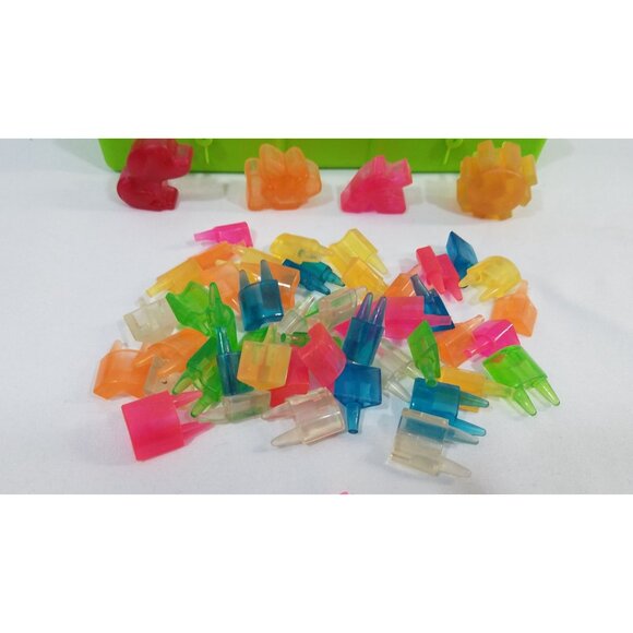 Hasbro Lite Brite 150+ Replacement Pegs With Clear & Green Travel Cases Storage - Picture 3 of 14